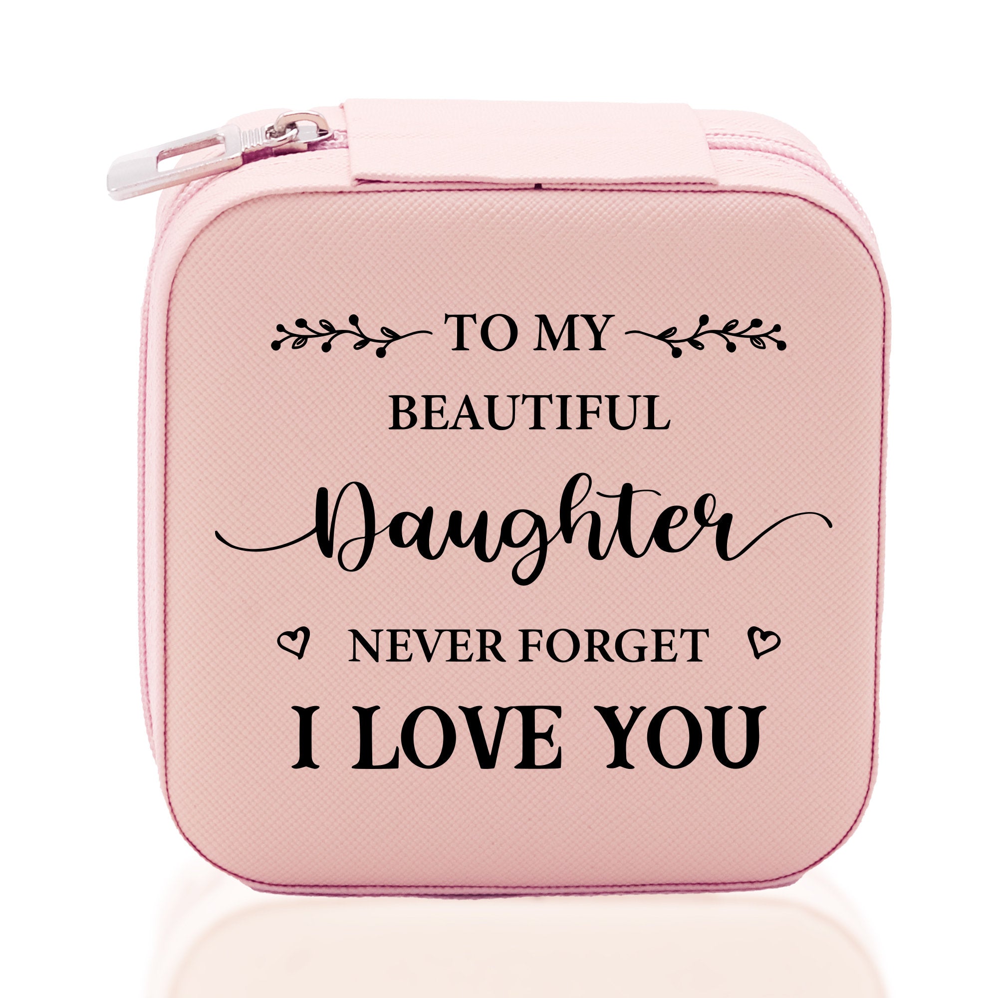 a pink case with a quote on it