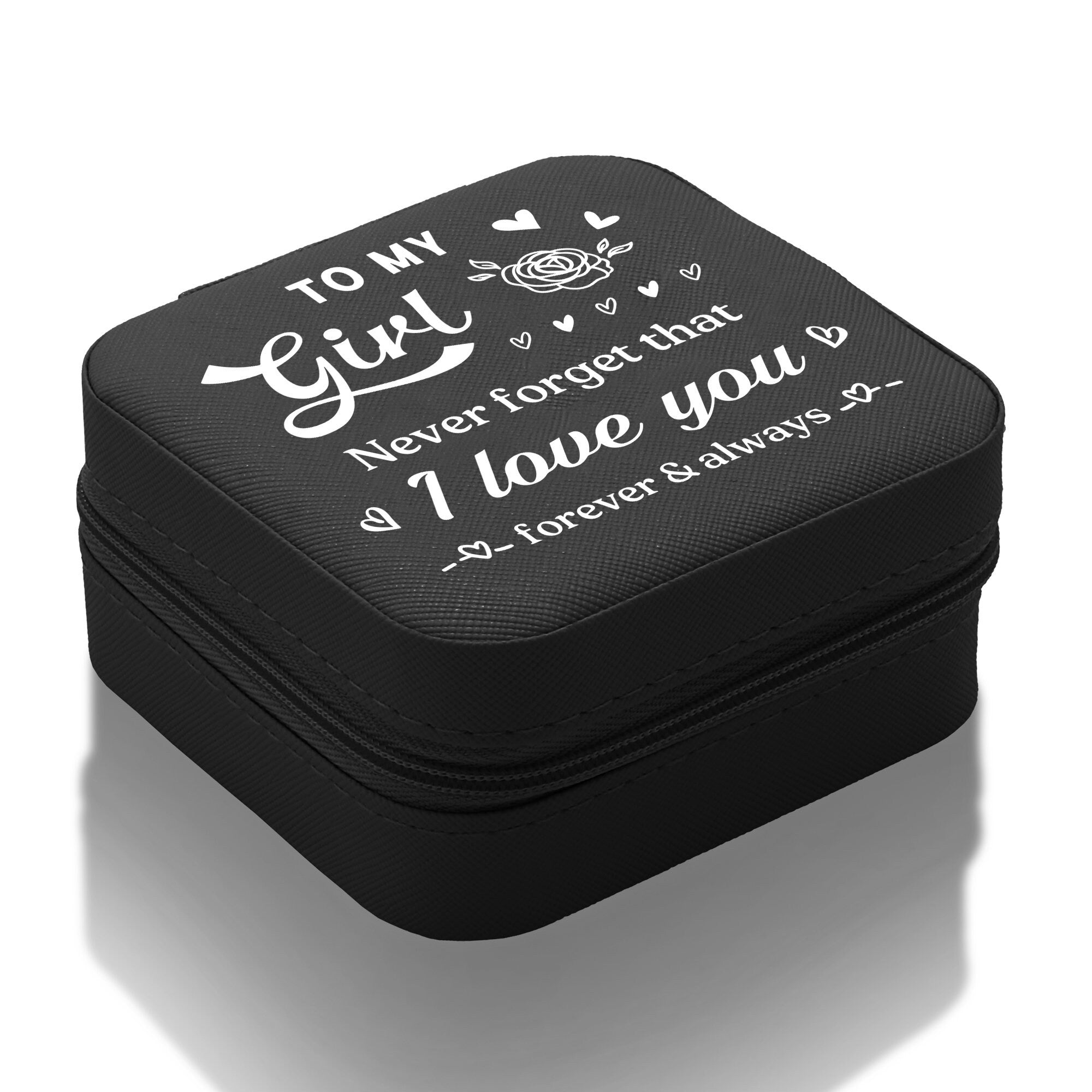 a small black box with a quote on it