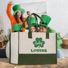 a st patrick's day shopping bag sitting on a table