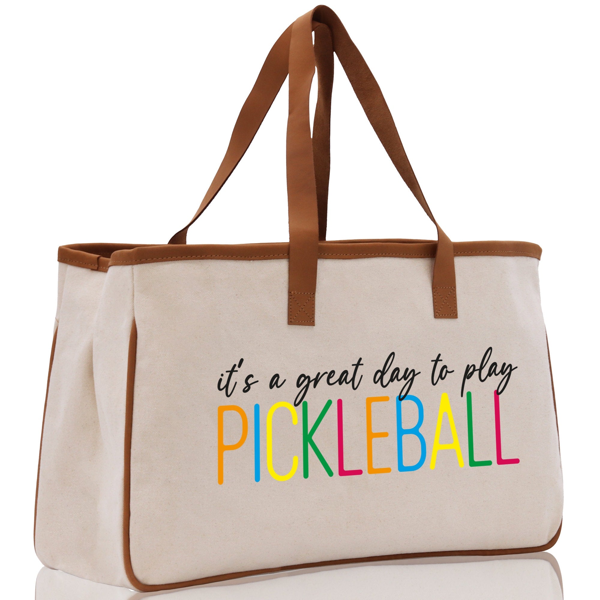 Pickleball Tote Bag Personalized Pickleball Party Favors Custom Pickleball Player Gift Pickleball Cotton Canvas Tote Bag